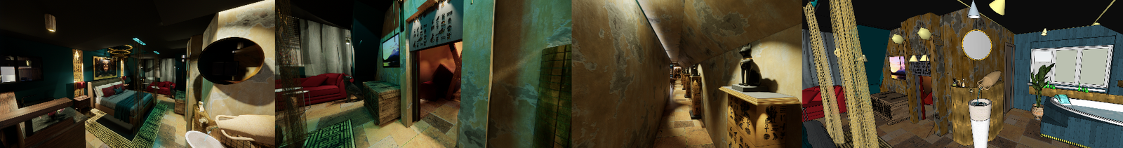 suite Le Secret de Cléopâtre avec pièce secrète love room Égypte et balançoire